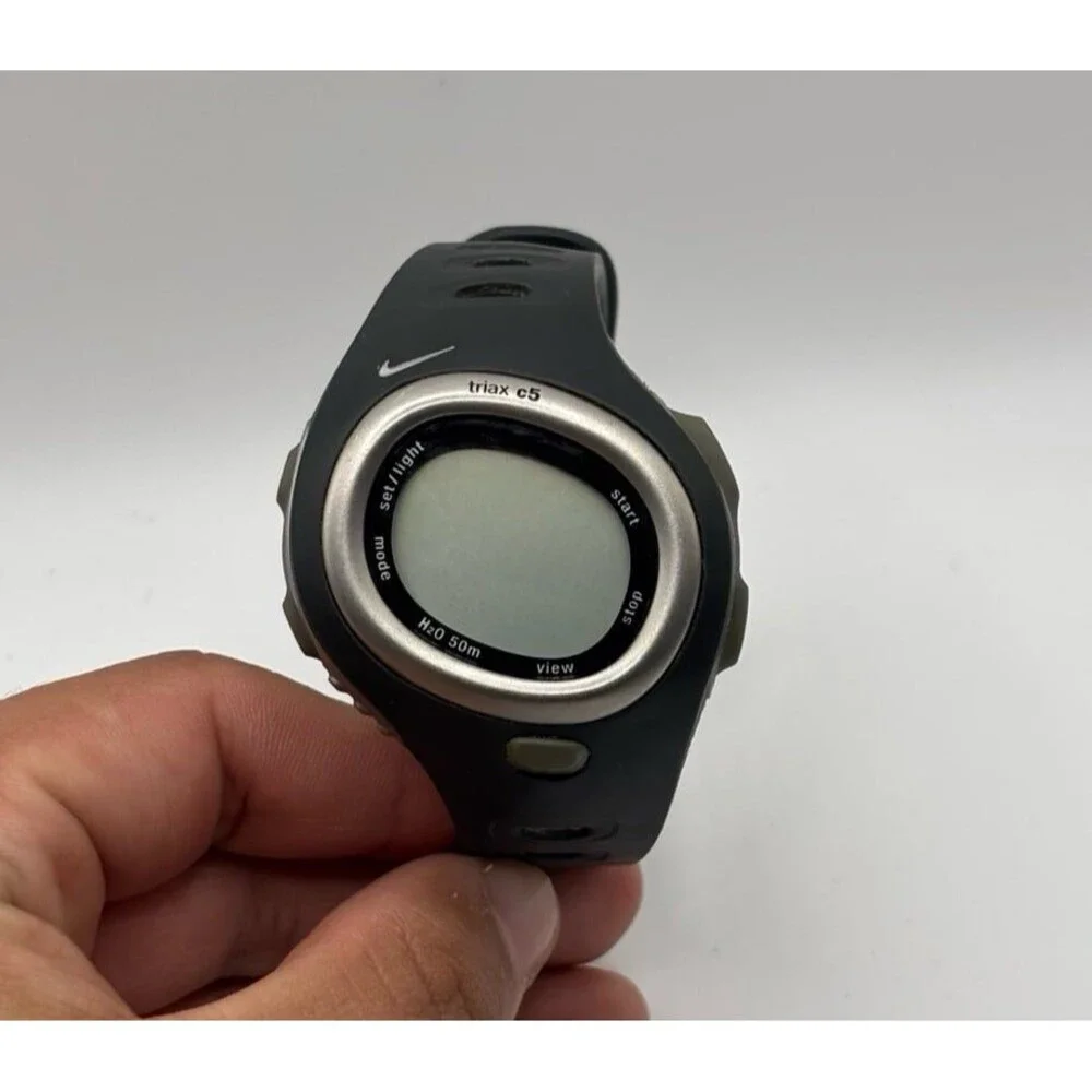 Vintage Nike Triax C5 SM0015 50M WR Digital Sports Watch No Battery Watch Only